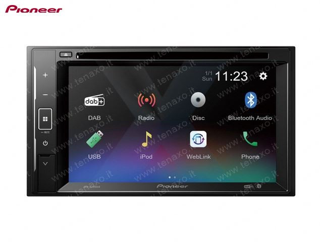 PIONEER - MONITOR 2DIN 6,4" - DAB+ RDS, FLAC CD-DVD-DiVx, BLUETOOTH - AVH-A240DAB