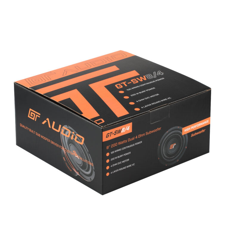 GT-SW8/4 Subwoofer 20 cm GT audio 2x4 ohm 100w rms