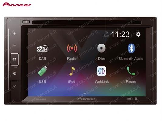 PIONEER - MONITOR 2DIN 6,4" - DAB+ RDS, FLAC CD-DVD-DiVx, BLUETOOTH - AVH-A240DAB