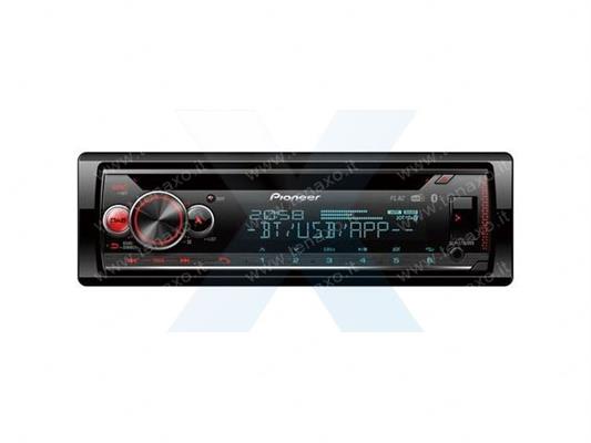 PIONEER - SintoCD MP3 50x4 RDS ingresso AUX , USB, ROSSA - DEHS720DAB