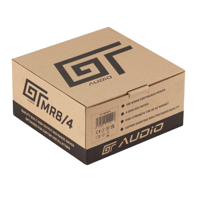 GT-MR8/4 Midbass 20 cm GT-AUDIO 1X4Ohm SVC 100WRMS Quality Built High Output Mid Range