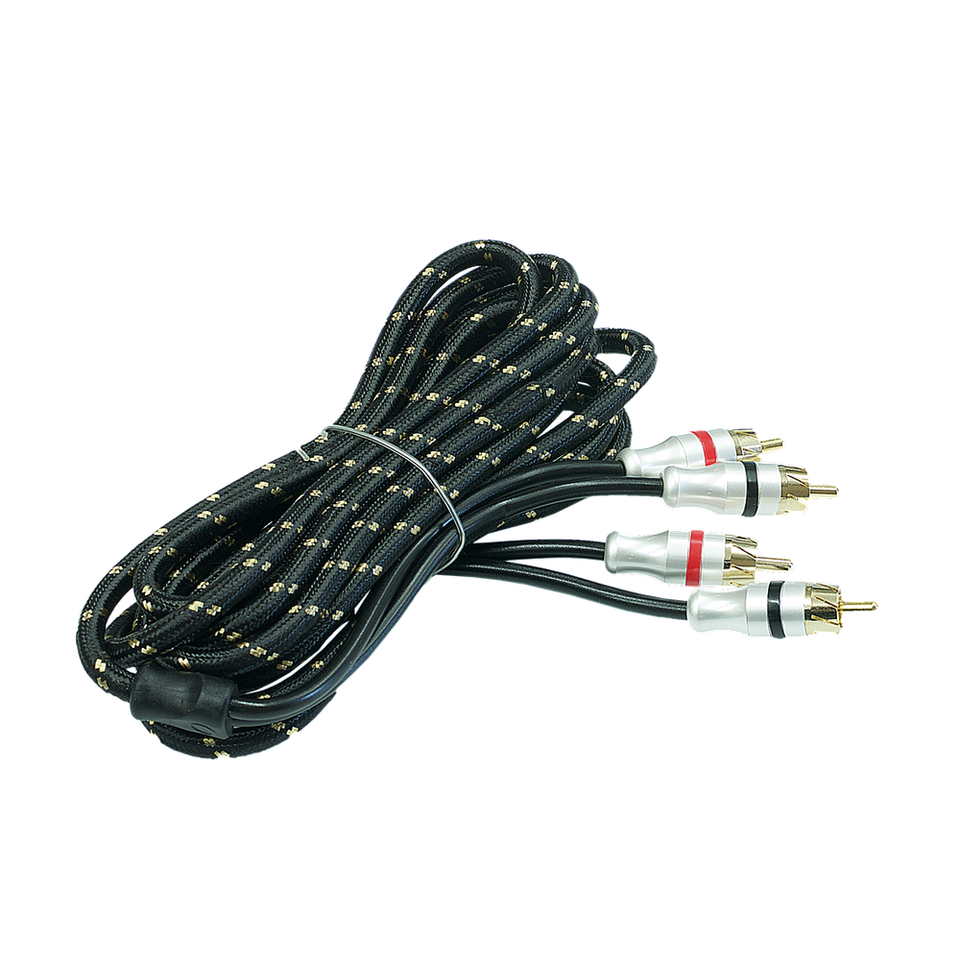 Cavo Rca 5 Metri Top Quality - PRCA5.2 - 4 Schermature - Connettori Pro