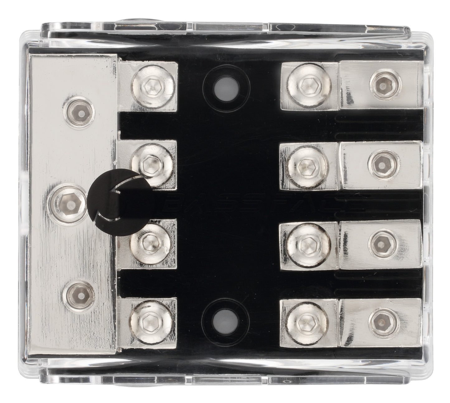 BASS FACE DIS3/4AFS PORTAFUSIBILE A 4 VIE MINI ANL  - IN 1X0 AWG + 2X4AWG & 4 OUT PER CAVO DA 8 AWG